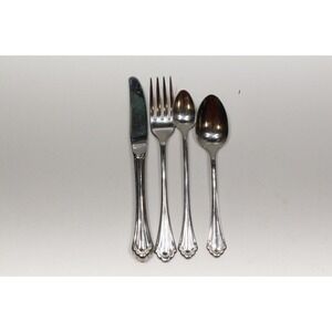 Vintage Oneida Community Silver Ridge Silverplate 3 pc Youth Set + Infant Spoon